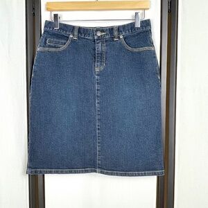 Liz Claiborne Denim Jean Skirt Size 4